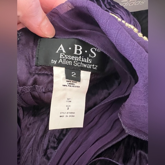 Abs by Allen Schwartz beaded silk dress - Picture 9 of 11